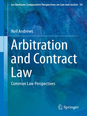 cover image of Arbitration and Contract Law